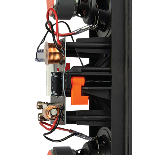 Rigid Baffle design with acoustic smoothing for improved transducer integration